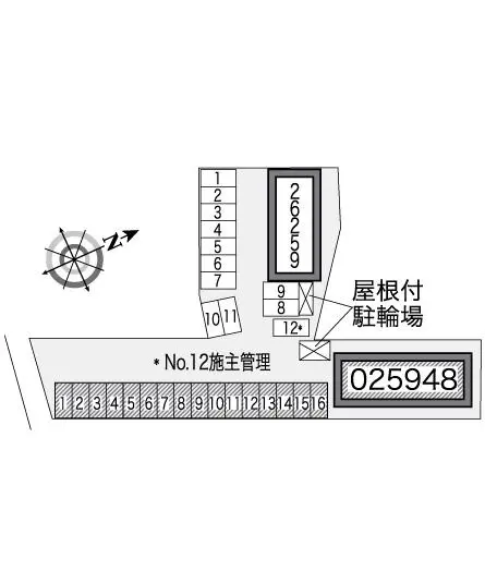 ★手数料０円★岡山市中区今在家　月極駐車場（LP）